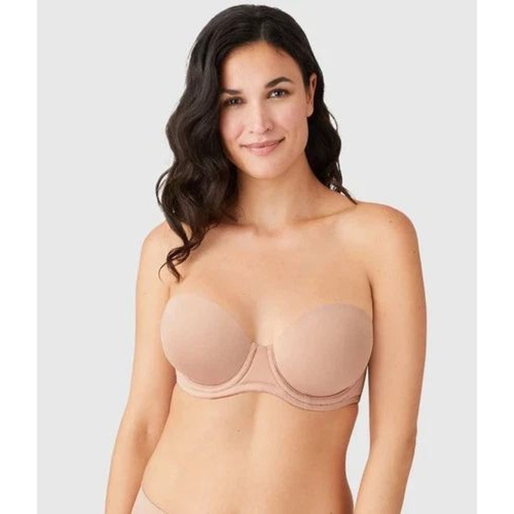 Wacoal Red Carpet Strapless Bra 32DDD Nude Convertible Underwire 854119 NWT